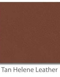 Tan Helene leather toe guards (pair)