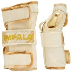 Impala adult protective set with gold-cream guards, wrap pads, and oval front guard