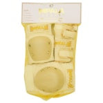 Impala adult protective set with gold and cream padding and adjustable straps