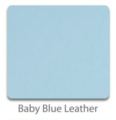 Baby blue leather toe guards (pair)