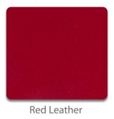 Red leather toe guards (pair)
