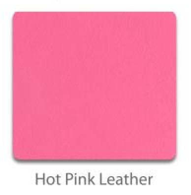Hot pink leather toe guards (pair)